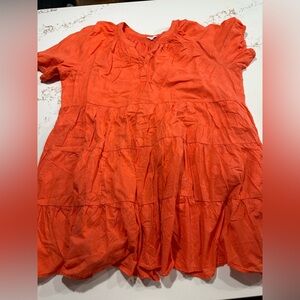Crown & Ivy Vibrant Orange dress